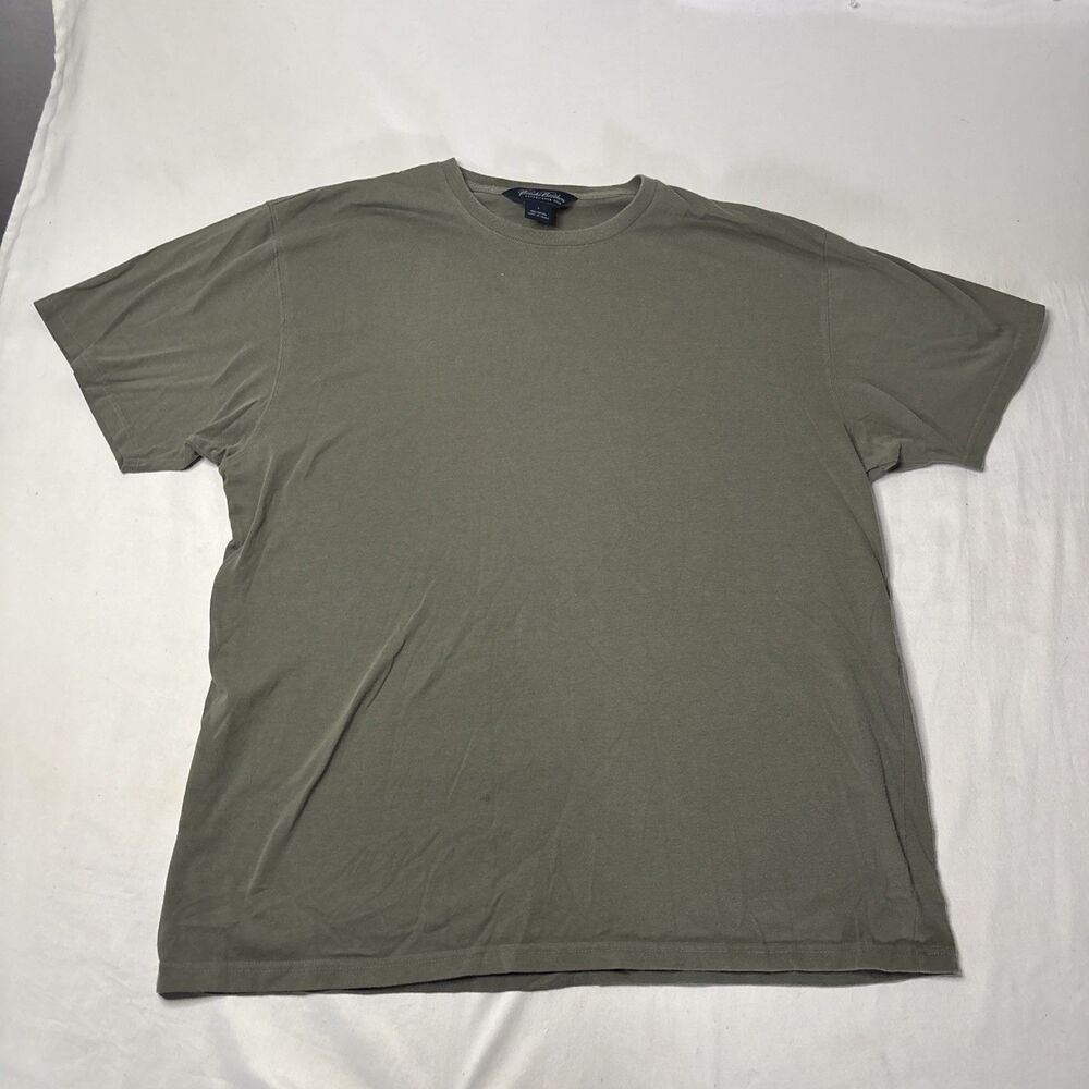 Brooks Brothers Sage Green 100% Cotton Crewneck T-Shirt Size L